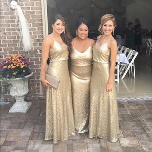 Jenny Yoo Sequin Blouson Gown